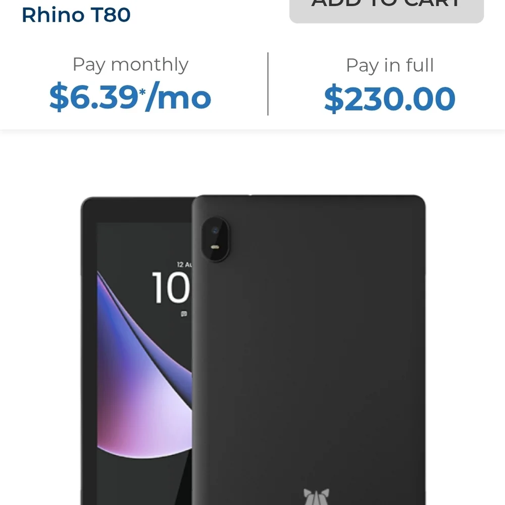 Rhino T80 32GB Android Unlocked Excellent Condition
